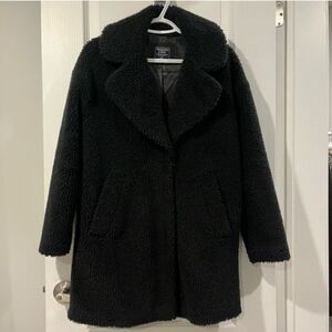 Abercrombie & Fitch Black Teddy Jacket XS
